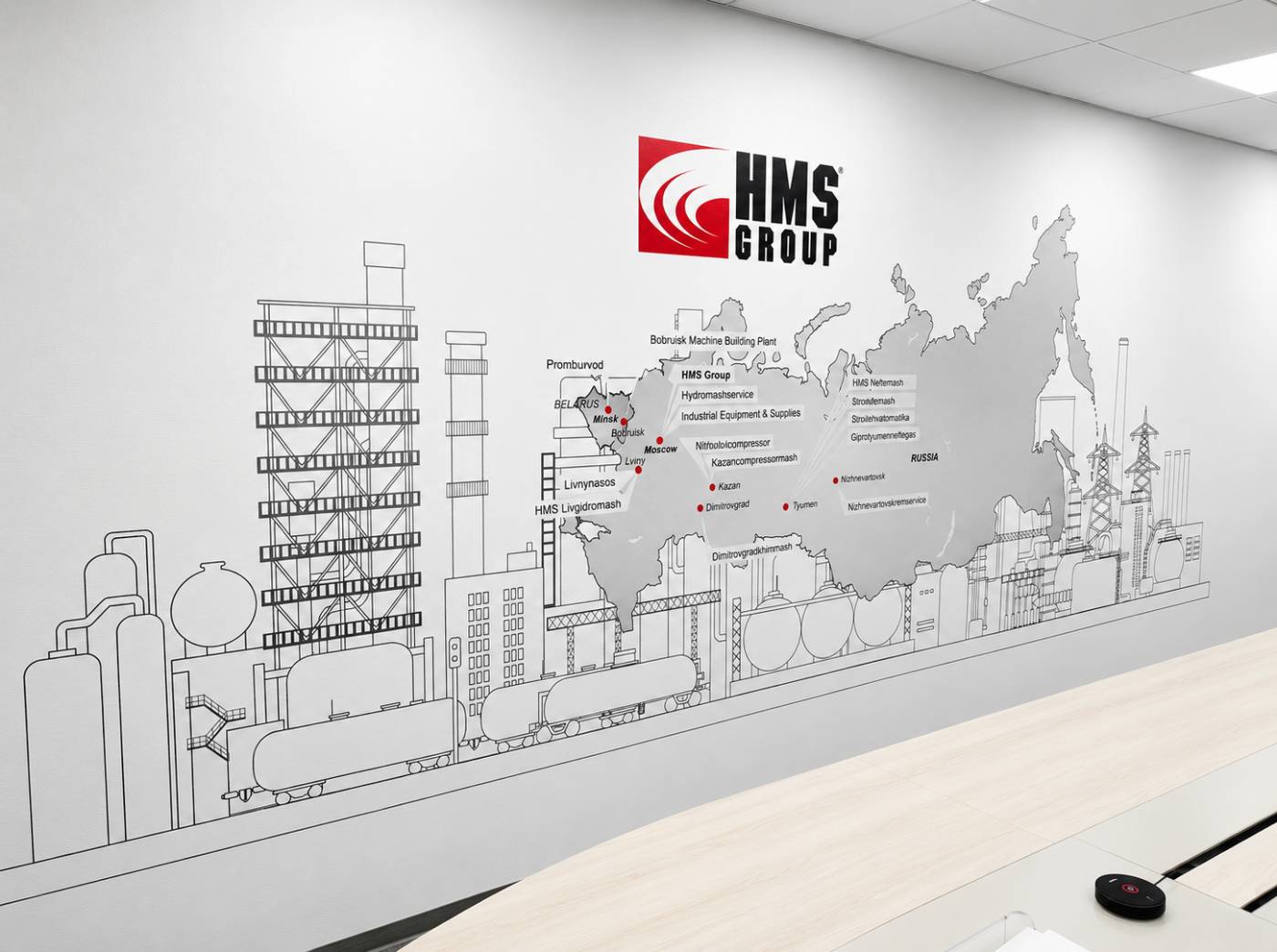 HMS Group — карта производств